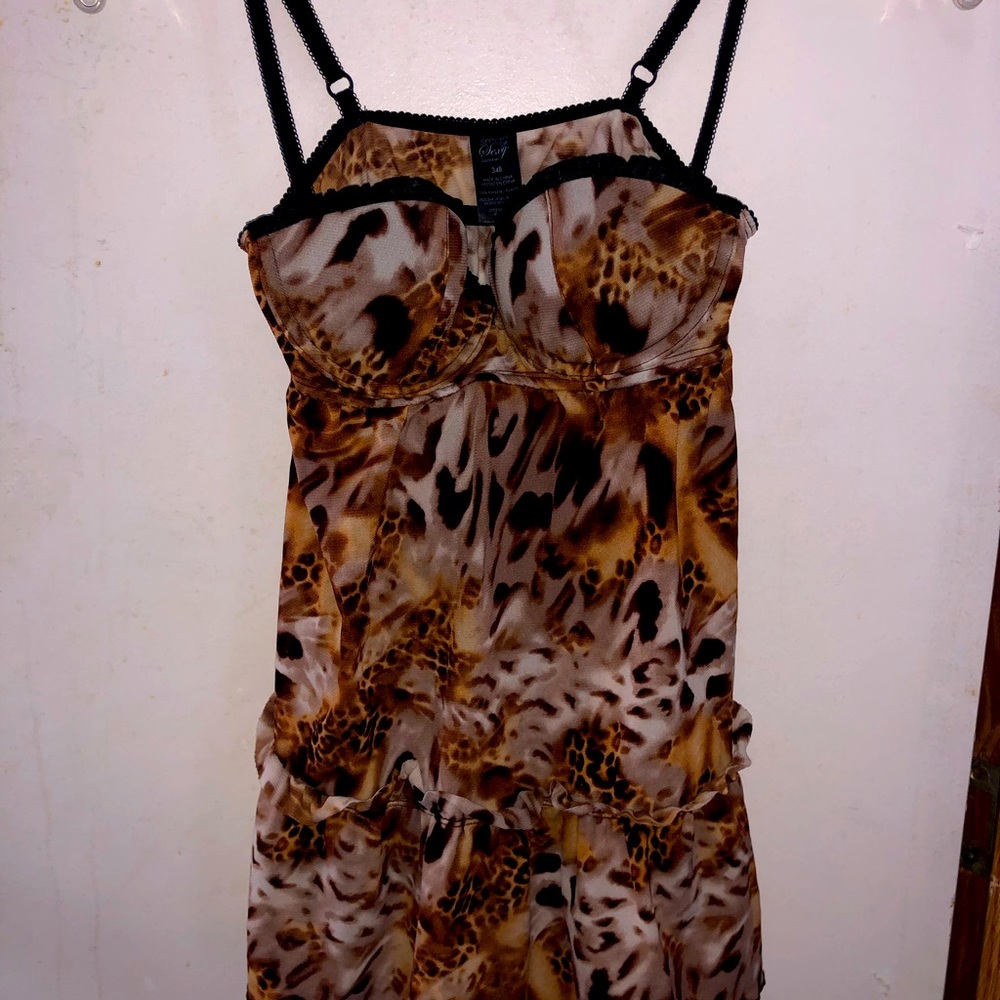 Leopard print nighty